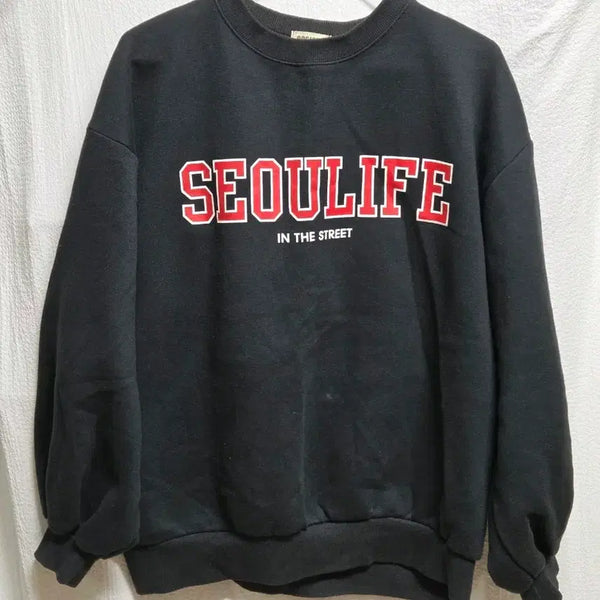 [BUNJANG] SEOULIFE Lettering Oversized Sweatshirt / SEOULIFE 맨투맨