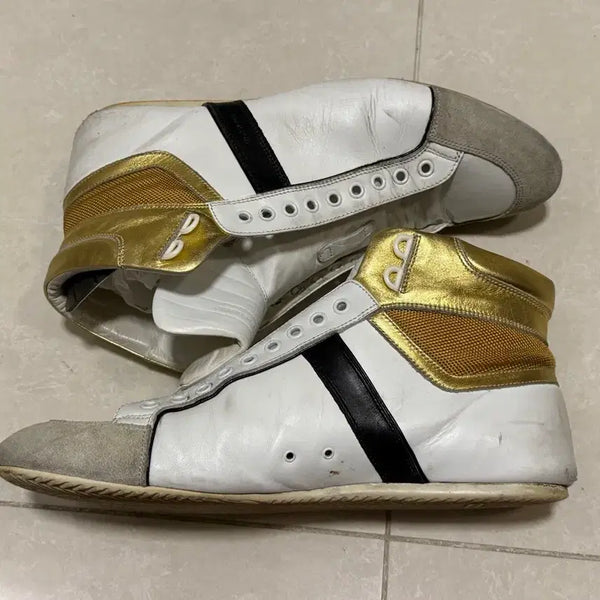 [BUNJANG] Dior Homme 07 Archive Gold High-Top Sneakers / 에디슬리먼 07 디올옴므 하이탑