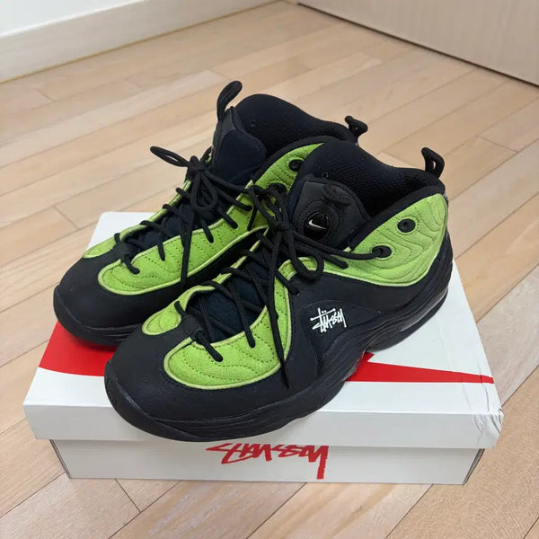 [BUNJANG] Nike x Stussy Air Penny 2 Vivid Green and Black / 나이키 x 스투시 에어 페니 2 비비드 그린 앤 블랙