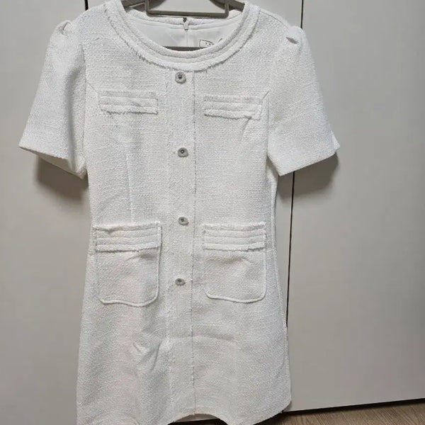 [BUNJANG] Twee Tweed Short Sleeve Dress FF Size / TWEE. 트위드 원피스. FF사이즈. 새상품
