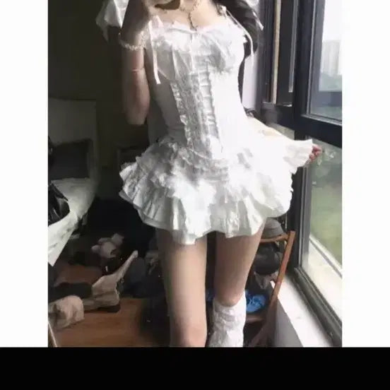 [BUNJANG] Mori Girl Himekaji Coordi Set / 중브 빈티지 모리걸 히메카지 코디세트