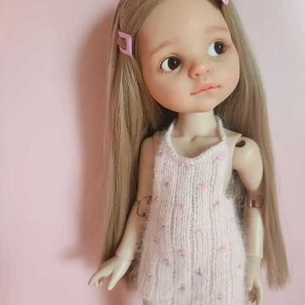 [BUNJANG] Paola Reina Knitted Dress with Floral Embroidery / 파올라레이나 옷