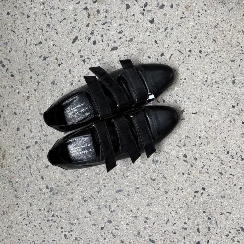 [BUNJANG] Moon's Han Vintage Leather Sneakers / Moon's Han's 일본 빈티지 레더 스니커즈