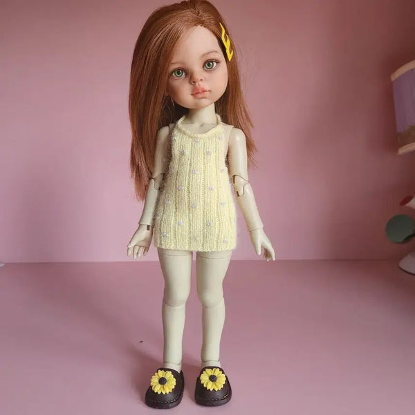 [BUNJANG] Paola Reina Yellow Knit Dress / 파올라레이나옷