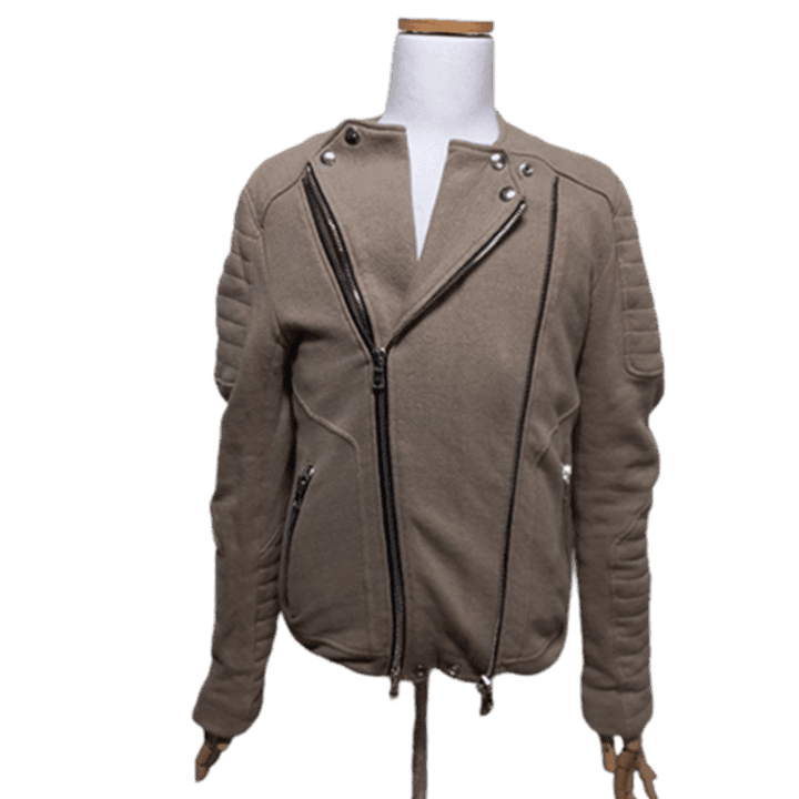 [BUNJANG] Balmain Authentic Men's Linen Rider Jacket / 발망 정품 남자 초겨울추동 남성 린넨 라이더바이크점퍼자켓S