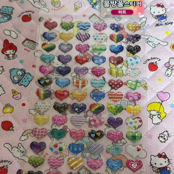 [BUNJANG] Ddakku Heart Stickers Stationery / 다꾸 하트 스티커 문구