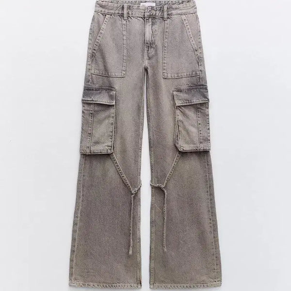 [BUNJANG] Zara Mid-Rise Cargo Pants / 자라 미드라이즈 카고 팬츠