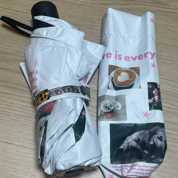 [BUNJANG] Mazzy Love Collage Umbrella / 마찌 love collage umbrella 양산 우산 양우산
