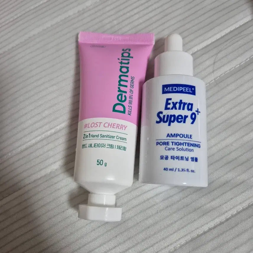[BUNJANG] Medi-Peel Extra Super 9 Ampoule + Dermtips Hand Cream Set / 메디필 엑스트라 슈퍼9 앰플 + 더마팁스 핸드크림