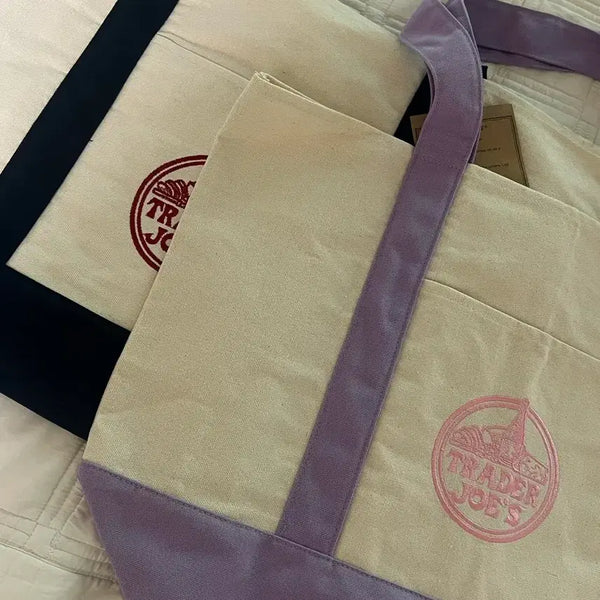 [BUNJANG] Trader Joe's Lavender Eco Bag / 트레이더조 에코백 라벤더색 새상품