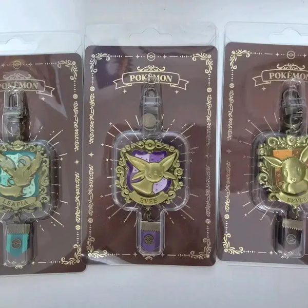 [BUNJANG] Pokemon Eevee Metal Keychain Set / 포켓몬스터 메탈 키링 이브이 에브이 림피아 3종세트