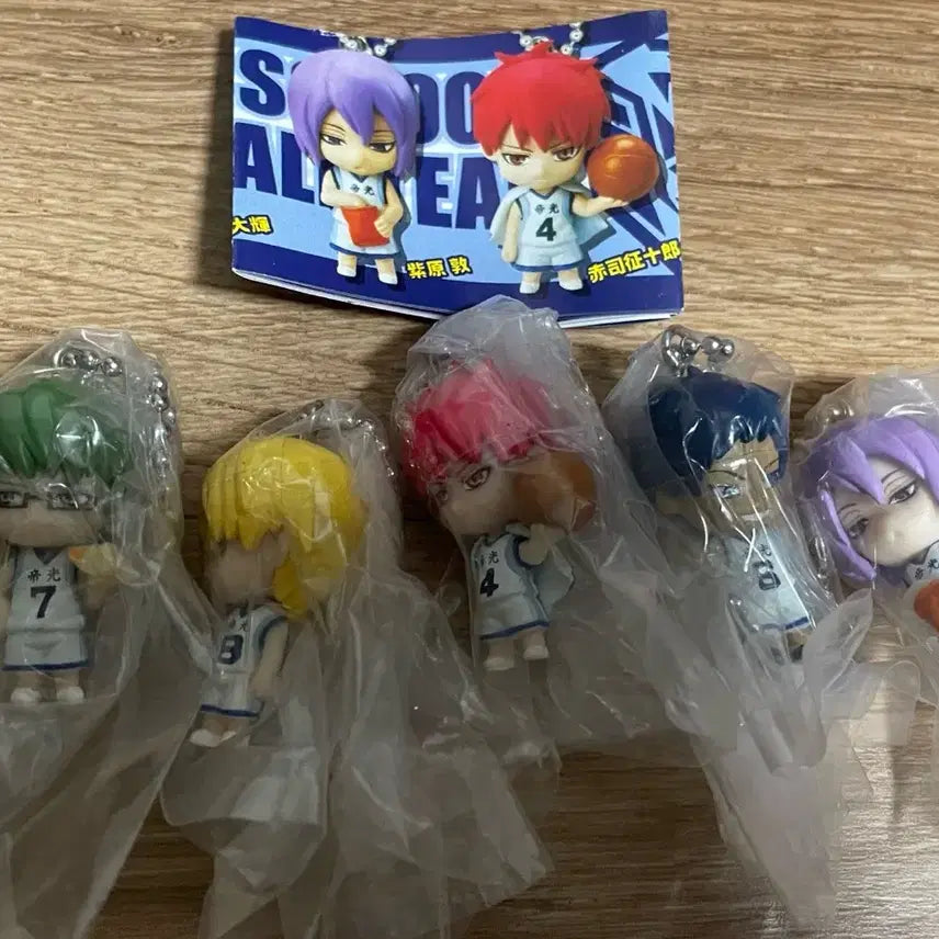 [BUNJANG] Kuroko's Basketball Generation of Miracles Jersey Keychain Set / 쿠농 키세키 키링