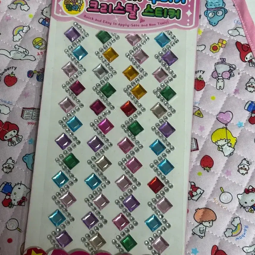 [BUNJANG] Vintage Crystal Gemstone Stickers / 고전 문구 크리스탈 보석 스티커