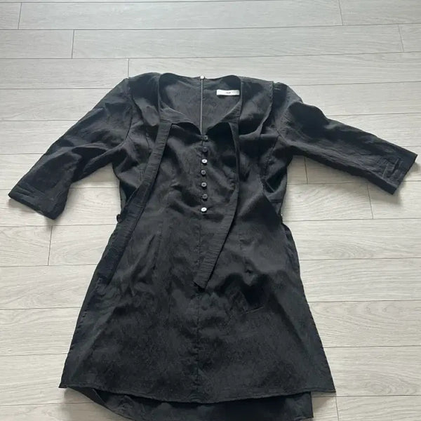 [BUNJANG] J'asp Black Midi Dress / 쟈습 블랙 원피스