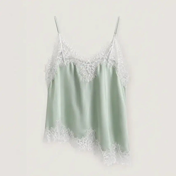 [BUNJANG] 320 Showroom Lace Mint Sleeveless Top / 320쇼룸 레이스 민트 나시