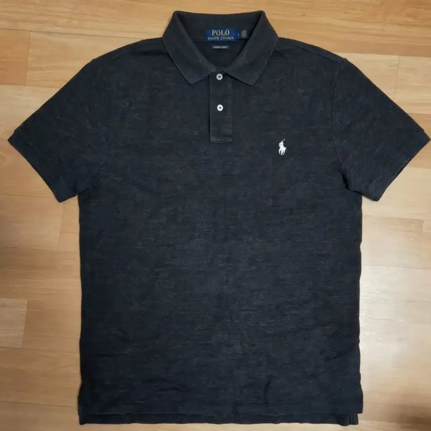 [BUNJANG] Polo Ralph Lauren Custom Slim Fit Mesh Polo Shirt Charcoal/Dark Heather Grey / 폴로 랄프로렌 커스텀 슬림핏 메시 폴로 셔츠 (Polo Ralph Lauren Custom Slim Fit Mesh Polo Shirt) 챠콜/다크 헤더 그레이