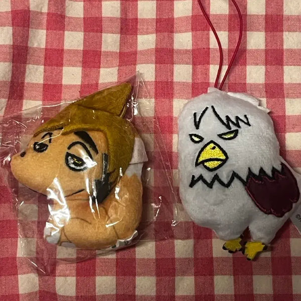 [BUNJANG] Miya Atsumu & Ushijima Wakatoshi Animal Keychain Plush Bundle Set / 일괄)아츠무,우시지마 애니멀 키링 인형