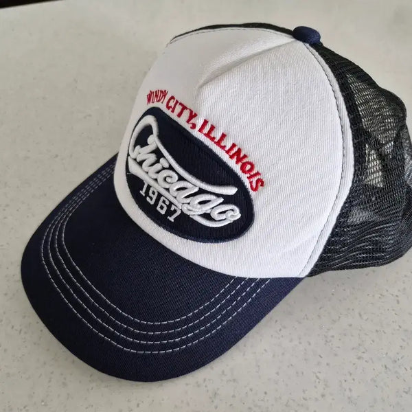 [BUNJANG] Chicago Cap Navy/White / 시카고 볼캡 네이비/화이트
