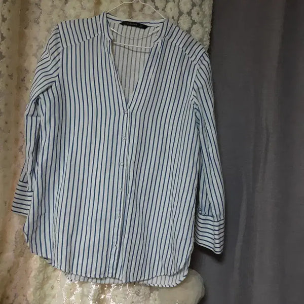 [BUNJANG] Zara Basic Stripe Shirt / 자라 스트라이프 셔츠