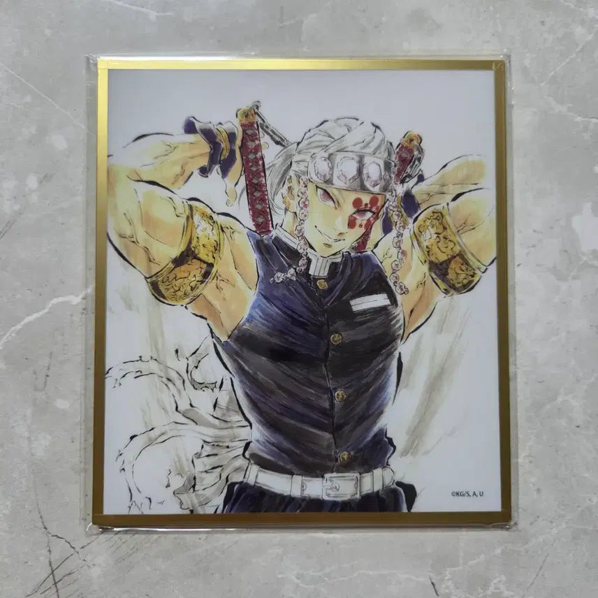 [BUNJANG] Demon Slayer Tengen Uzui Acrylic Art Board A12 / 귀멸의 칼날 아크릴 색지 우즈이 텐겐 A12