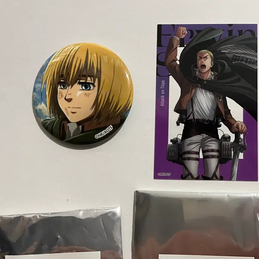 [BUNJANG] Attack on Titan Armin & Erwin Animate Hongdae Pop-up Goods Bundle Set / 진격의거인 아르민 엘빈 애니메이트 홍대 팝업 굿즈 일괄