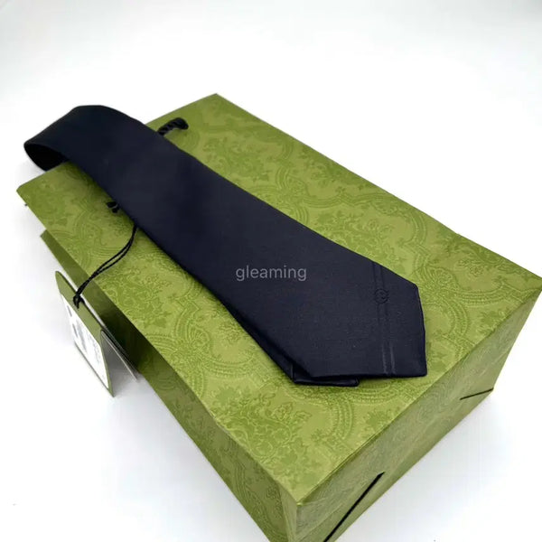 [BUNJANG] Gucci Interlocking G Necktie Black Navy / 새상품 구찌 인터로킹 넥타이 블랙 네이비 707260