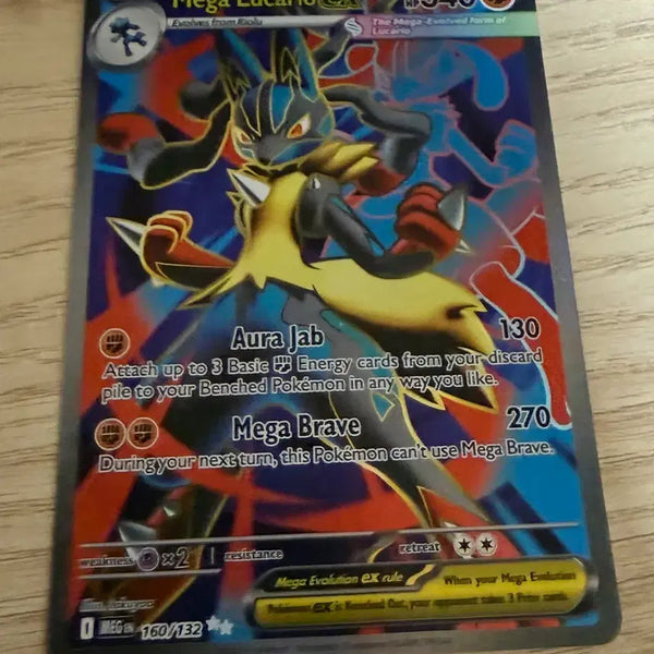 [BUNJANG] Pokemon Trading Card - Mega Lucario EX SR English Edition / 포켓몬스터 메가 루카리오EX SR 영문판 카드