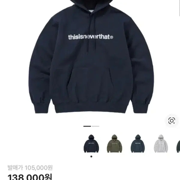 [BUNJANG] Thisisneverthat Navy Hoodie / 디스이즈네버댓 후드티 네이비