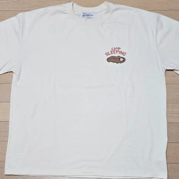 [BUNJANG] Partimento Camp Sleeping Short Sleeve T-Shirt Cream / 파르티멘토 캠프 슬리핑 반팔 티셔츠 크림