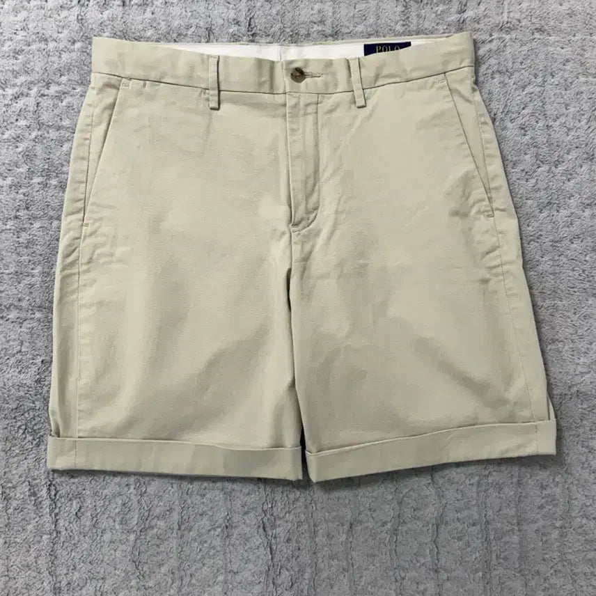 [BUNJANG] Polo Ralph Lauren Beige Cotton Blend Half Pants (Size 31) / [실착1회] 폴로 베이지 하프팬츠