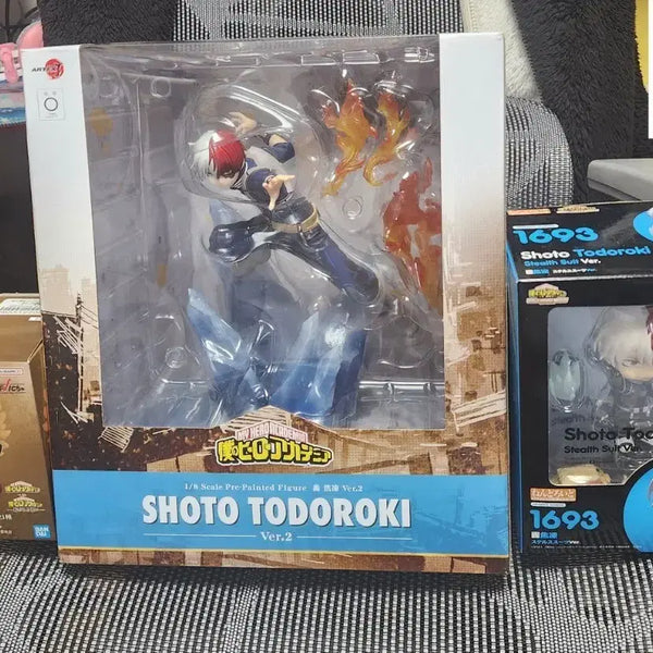 [BUNJANG] Kotobukiya Todoroki Shoto & Hawks Sofubi Bundle Set (with POB) / (특전O 일괄)나히아 코토부키야 토도로키 쇼토,넨도로이드,호크스 소프비