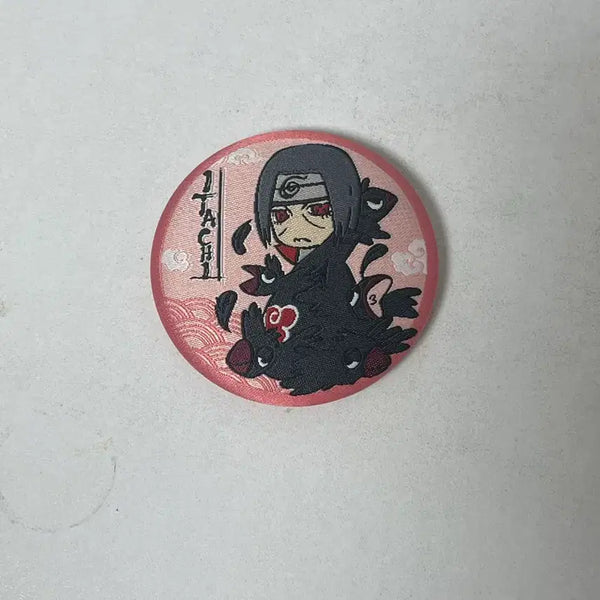 [BUNJANG] Naruto Itachi Embroidered Can Badge / 나루토 이타치 자수 캔뱃지