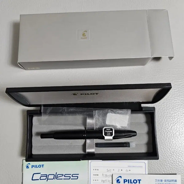 [BUNJANG] Pilot Capless 18K F Nib Fountain Pen / 파이롯트 캡리스 18k F닙 만년필 베스트펜 정품