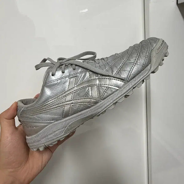 [BUNJANG] Asics C3 Soccer Cleats 245 Silver / 아식스 C3 245 실버
