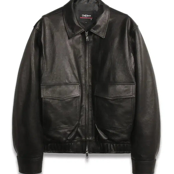 [BUNJANG] Dope Jason Premium Lambskin Vegetable Flight Bomber Jacket M / (M) 도프제이슨 프리미엄 램스킨 베지터블 플라이트 보머