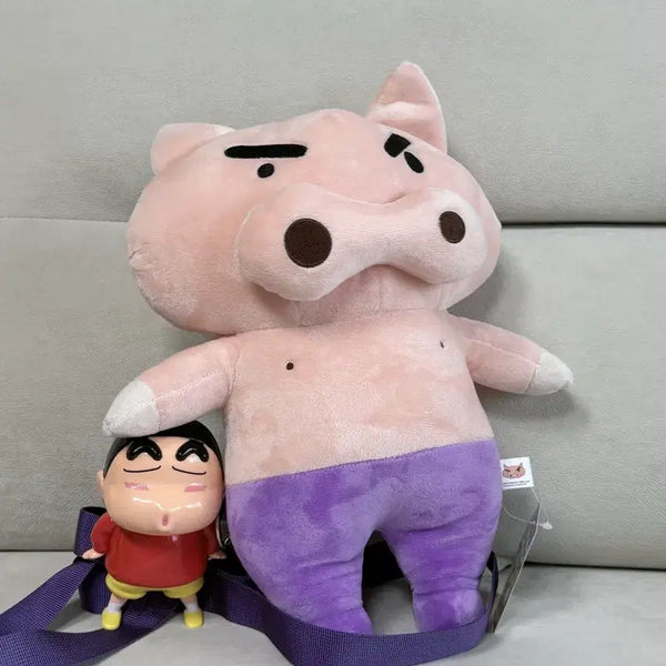 [BUNJANG] Crayon Shin-chan Great Demon Bakubaku Plush Backpack / 짱구는못말려 부리부리대마왕 인형 백팩