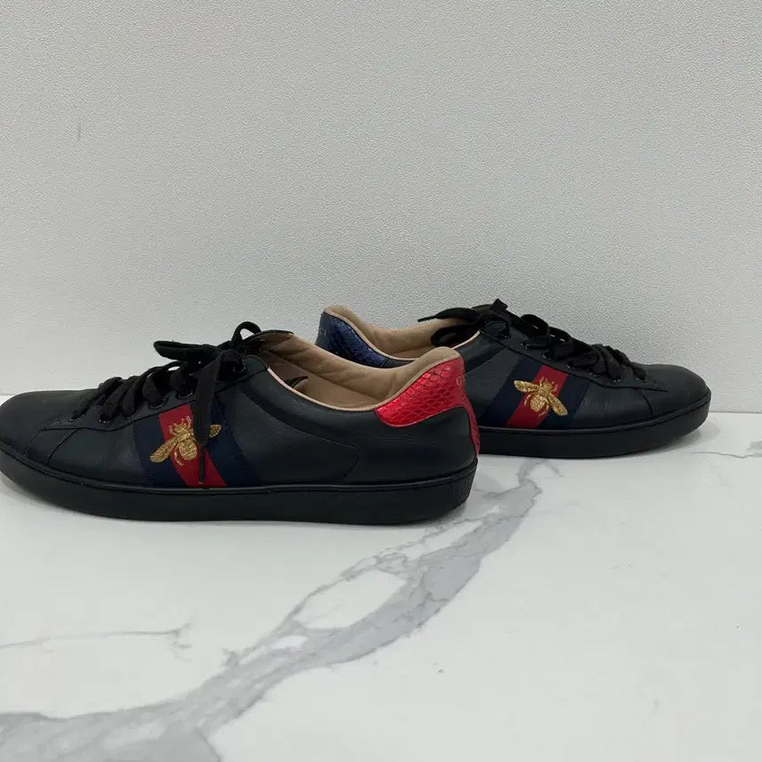 [BUNJANG] Gucci Ace Sneaker Bee Black Size 9 / [9]구찌 꿀벌 에이스 스니커즈 블랙