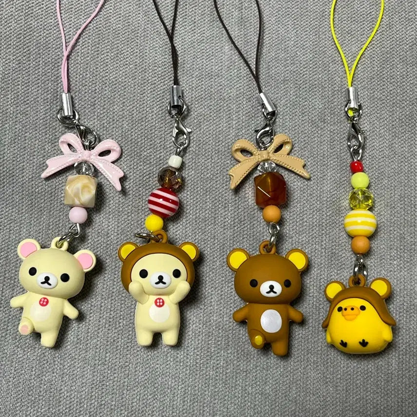 [BUNJANG] Rilakkuma Mini Keychain Set / 리락쿠마 미니키링들