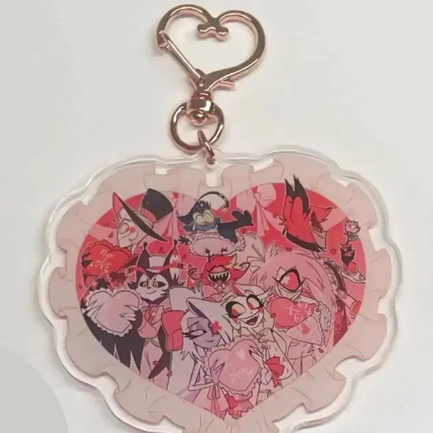 [BUNJANG] Hazbin Hotel Hotelier Valentine Keyring / 해즈빈호텔 호텔조 발렌타인 키링