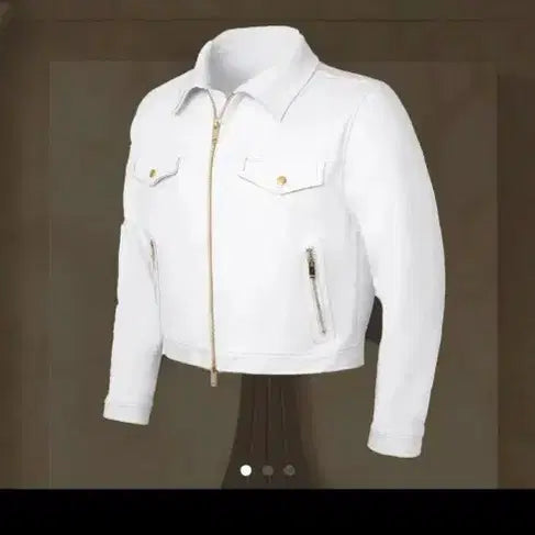 [BUNJANG] Raffinato Etoile Western Trucker Jacket White Size 50 / 라피나토에뚜알 웨스턴트러커자켓 화이트50사이즈