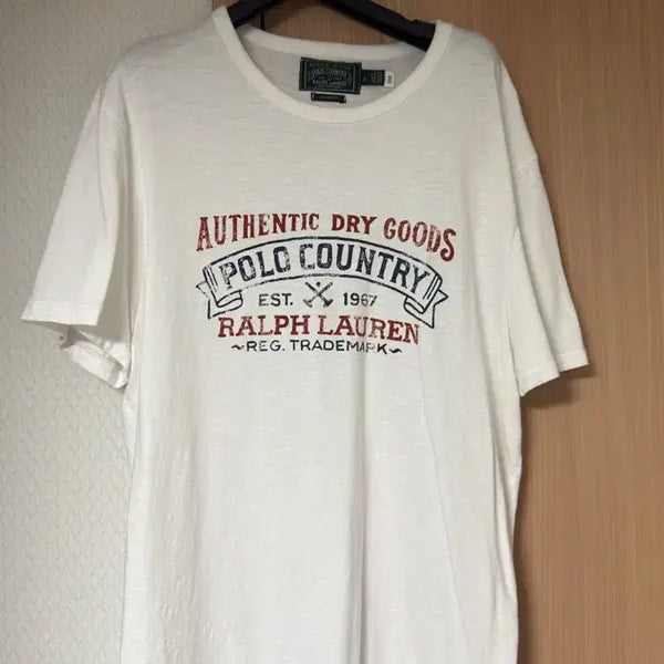 [BUNJANG] Polo Country Ralph Lauren Custom Fit T-Shirt - White / 폴로 컨트리 티셔츠 L- 화이트