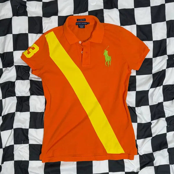 [BUNJANG] Polo Ralph Lauren Women's Skinny Fit Big Pony Polo Shirt M / 폴로 랄프로렌 우먼스 스키니핏 빅포니 카라티 M