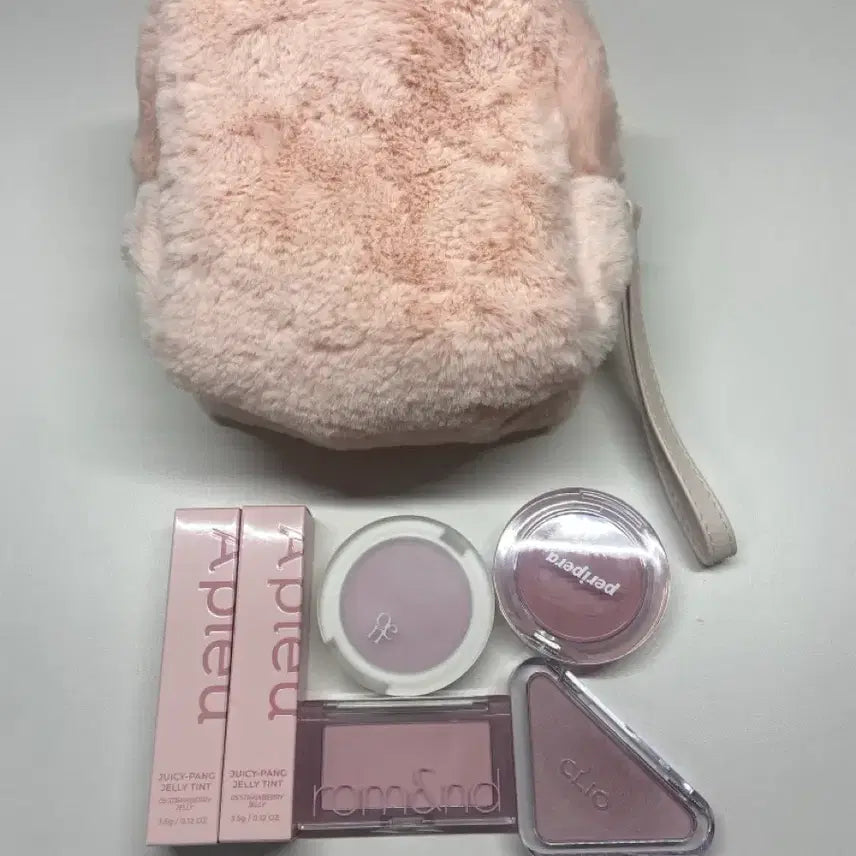 [BUNJANG] A'pieu, Oh, Here Neer, Peripera, rom&nd, Clio, Forencos Tint & Blusher Bundle Set with Pouch / 틴트 블러셔 파우치 일괄 판매(어퓨, 오에니르, 페리페라, 롬앤, 클리오, 포렌코즈)