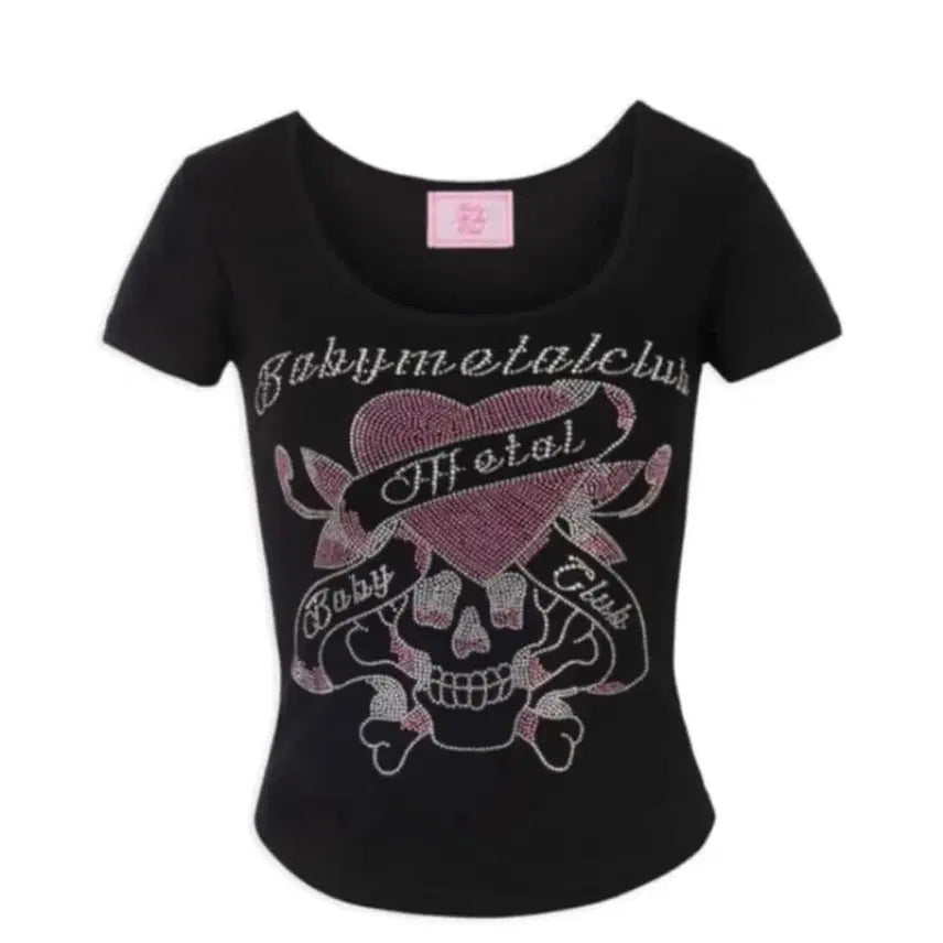 [BUNJANG] BABYMETALCLUB Skull Tee Black / 베이비메탈클럽 스컬티 블랙
