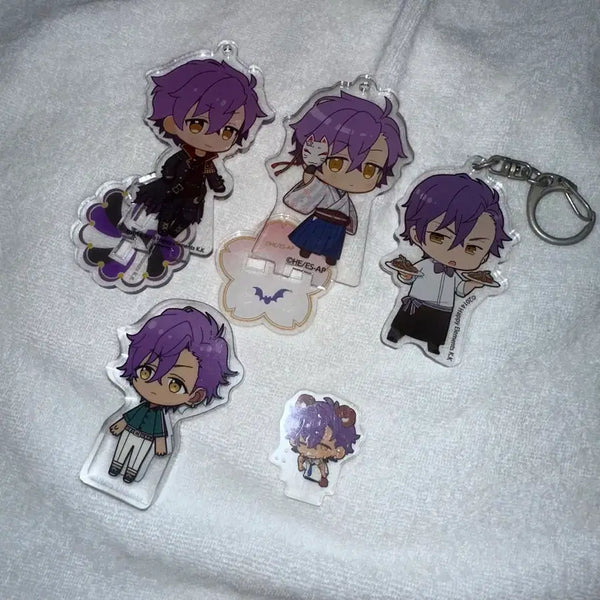 [BUNJANG] Ensemble Stars Adonis Cherry Blossom Acrylic Keyring Bundle / 앙스타 아도니스 아크릴 키링 일괄 벚꽃 아크릴
