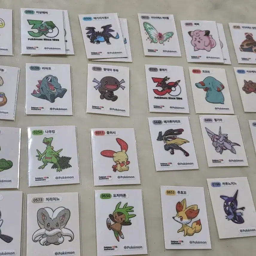 [BUNJANG] Pokemon Stickers Bundle Set / (일괄) 포켓몬스터 띠부씰