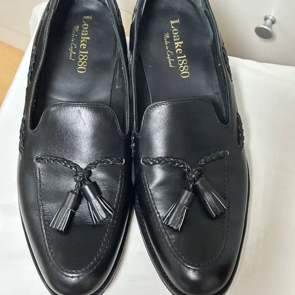 [BUNJANG] Loake 1880 Tassel Loafers Black / 로크 1880 태슬 로퍼 블랙 8. 5