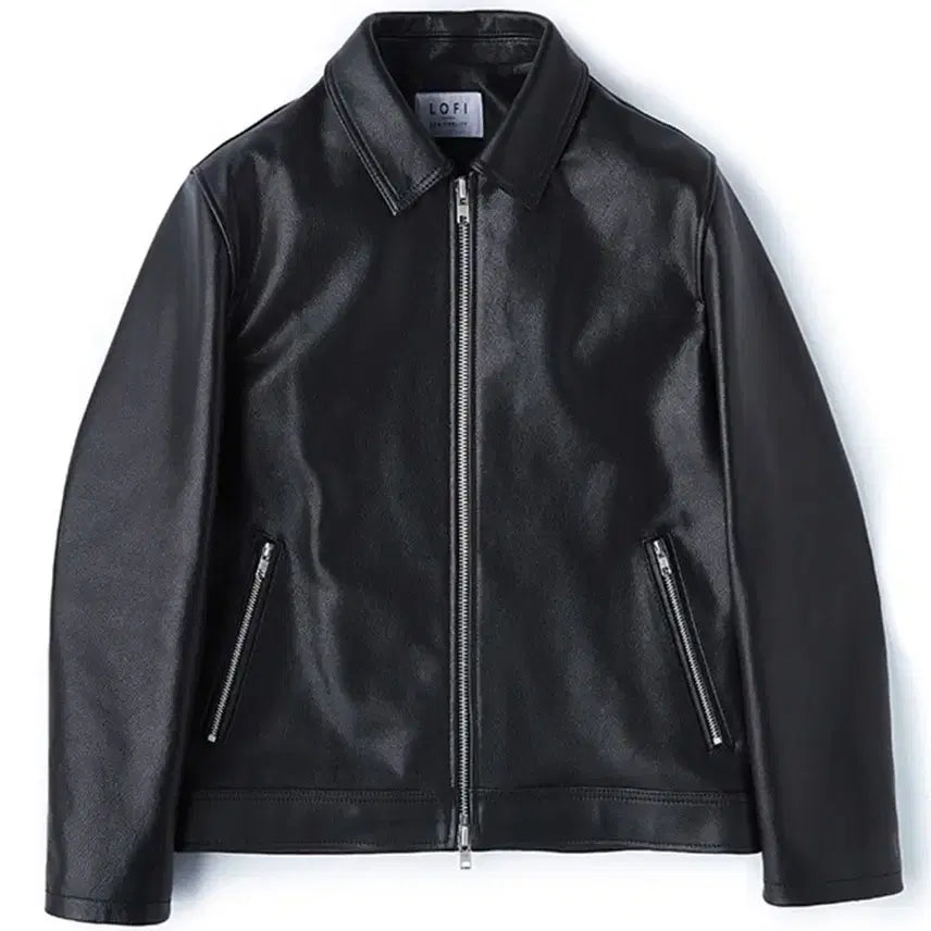 [BUNJANG] LOFI Single Rider Cowhide Leather Jacket Black / 로파이 싱글 라이더스 자켓 카우하이드 가죽 자켓 블랙