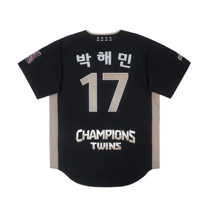 [BUNJANG] LG Twins 2025 Integrated Championship Uniform Black 95 Park Hae-min Embroidered / 미개봉)엘지 LG 트윈스 2025 통합우승 유니폼 블랙 95 박해민 자수마킹
