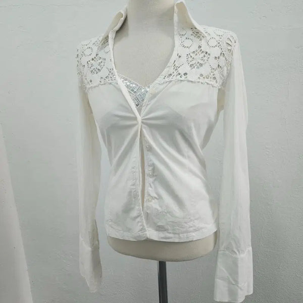 [BUNJANG] NARACAMICIE Women's Cotton Blend Blouse J6528 / NARACAMICIE 블라우스 여 55/66 J6528